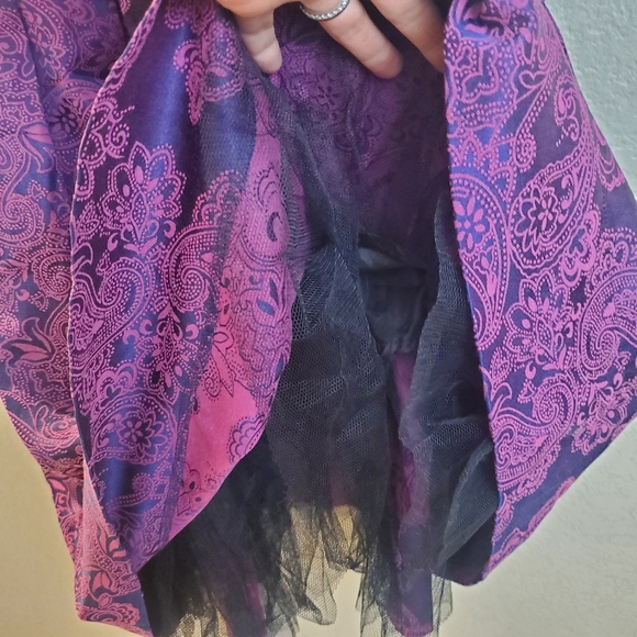 Delia's Y2K Purple Rockabilly Sleeveless Fit and Flare Retro Dress - Picture 8 of 10